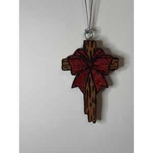 Cross With Bow Car Freshie Scent Aloha Kiwi Passion Fruit Car Air Freshener